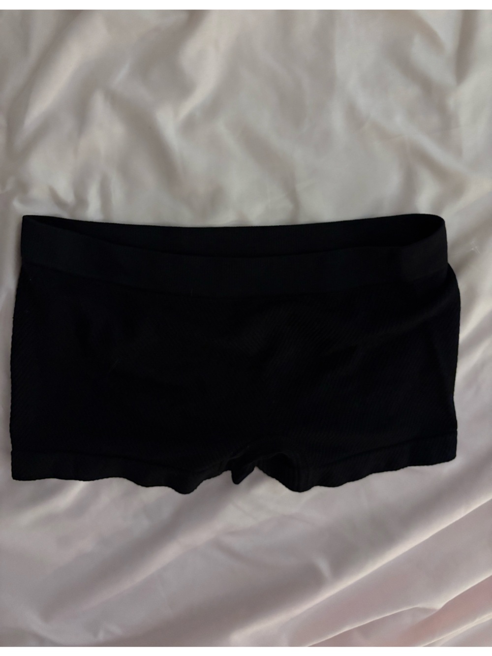 Mini black athletic shorts